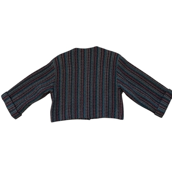 Vintage PEABODY HOUSE 100% Wool Crop Collarless Blazer, 11/12 - Picture 5 of 12